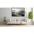 Canvas Wall Art - Abstract Composition Portrays Majestic Be  - A1348
