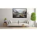 Canvas Wall Art - Abstract Composition Portrays Majestic Be  - A1349
