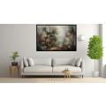 Canvas Wall Art - Through Symphony Abstract Forms Muted Colours  - A1358