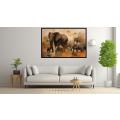 Canvas Wall Art - Elephants in the Jungle - A1463