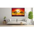 Canvas Wall Art - Layers Vibrant Yellows Oranges Pinks  - A1466