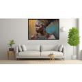 Canvas Wall Art - African Woman in Traditional Attire - A1485