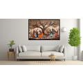 Canvas Wall Art - African Villagers Under a Tree - A1493