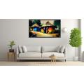 Canvas Wall Art - African home Painting - B1614
