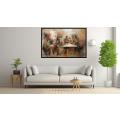 Canvas Wall Art - Earthy Tones and Energetic Brushstrokes - A1043
