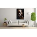 Canvas Wall Art - Abstract Portrait Showcases Stunning Beauty - A1507