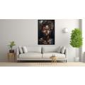 Canvas Wall Art - Abstract Portrait Showcases Stunning Beauty - A1508