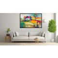 Canvas Wall Art - Abstract Painting Farmhouse Stands - A1514