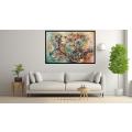 Canvas Wall Art - Swirling Shapes Dreamy Colors  - A1076