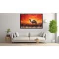 Canvas Wall Art - Fiery Reds Oranges Blend Together  - A1121