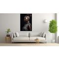 Canvas Wall Art - Beautiful Dark African Woman  - A1153