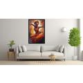 Canvas Wall Art - Beautiful African Woman Dancing  - A1156