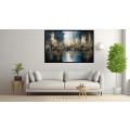 Canvas Wall Art - Gilded Reflections Is Captivating Abstract  - A1177