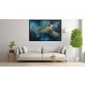 Canvas Wall Art - Azure Dreams Is An Abstract Masterpiece - A1181
