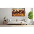 Canvas Wall Art - Savannah Rhythms By Vibrant Expressions Abstract - A1542