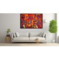 Canvas Wall Art - Embracing Culture By Abstract Harmony Abstract - A1596