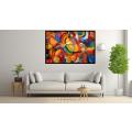 Canvas Wall Art - Transcending Borders By Abstract Expressions  - A1615