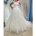 (Rental) Amelia , tulle ballgown with lace detail wedding dress.