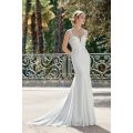 (Rental) Holly , mermaid crepe with lace detail wedding dress.