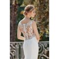 (Rental) Holly , mermaid crepe with lace detail wedding dress.