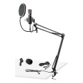 Vonyx - CMS400 STUDIO SET CONDENSER MICROPHONE WITH STAND AND POP FILTER