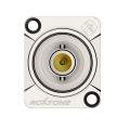 Roxtone - BNC FEMALE SOCKET CHASSIS MOUNT NICKEL PLATED SHELL