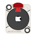 Roxtone - 6.3MM JACK STEREO SOCKET PANEL MOUNT NICKEL PLATED SHELL