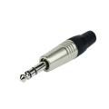 Tecnix Stereo 1/4" Jack Silver Connector