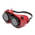 PIONEER VISION BRAZING/GAS CUTTING WELDING GOGGLE RED FRAME