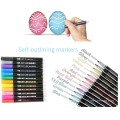 Self-Outlining Markers - Pack of 12