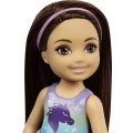 Barbie Club Chelsea Girl Doll (6-inch Brunette) with Unicorn Dress