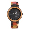 BOBO BIRD Bamboo Watch Men's Quartz Wristwatch Date & Day Display