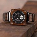 Bobo Bird Square Wood Watch Solo's Collection