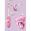 Kids Unicorn Timer Toothbrush With Cup & Cover Single