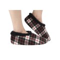 snoozies Mens Flannel Plaids Black Red
