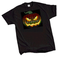 EL Panel Tshirts: Sound activated Light up Tshirt | Halloween