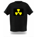 EL Panel Tshirts: Sound activated Light up Tshirt | Danger
