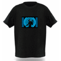 EL Panel Tshirts: Sound activated Light up Tshirt | DJ Blue