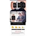 X8 Smart Watch GSM compatible with Android or IOS - Black