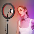 Multicolor RGB LED Ring Light Dimmable Selfie Ring Light 14inch