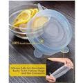 Silicone Stretch Lids Food Saver 6-Pack Cover