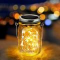 Solar Light Jar With Inner Copper Wire Fairy Lights