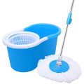 Rotating 360? Magic Spin Mop And Plastic Bucket Set- Red