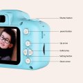 Video and Photo Mini Portable Rechargeable Digital Camera for Kids - Blue