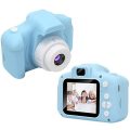 Video and Photo Mini Portable Rechargeable Digital Camera for Kids - Blue