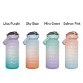 Giant motivational sport water bottle | Colour Graded | 2L | PINK/BLUE