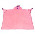 Kids Soft Blanket Light Up Eyes Unicorn Design | Cuddly - Pink