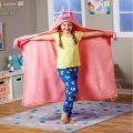 Kids Soft Blanket Light Up Eyes Unicorn Design | Cuddly - Pink