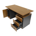 GOF Furniture - Morey Study Desk, Ebony - Cocoa Brown