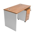 GOF Furniture Nero Office Desk - Oak